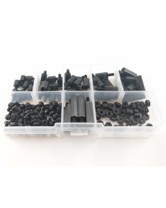Hardware, M3 Nylon Standoff/Screw/Nut Assortment, 180 pcs